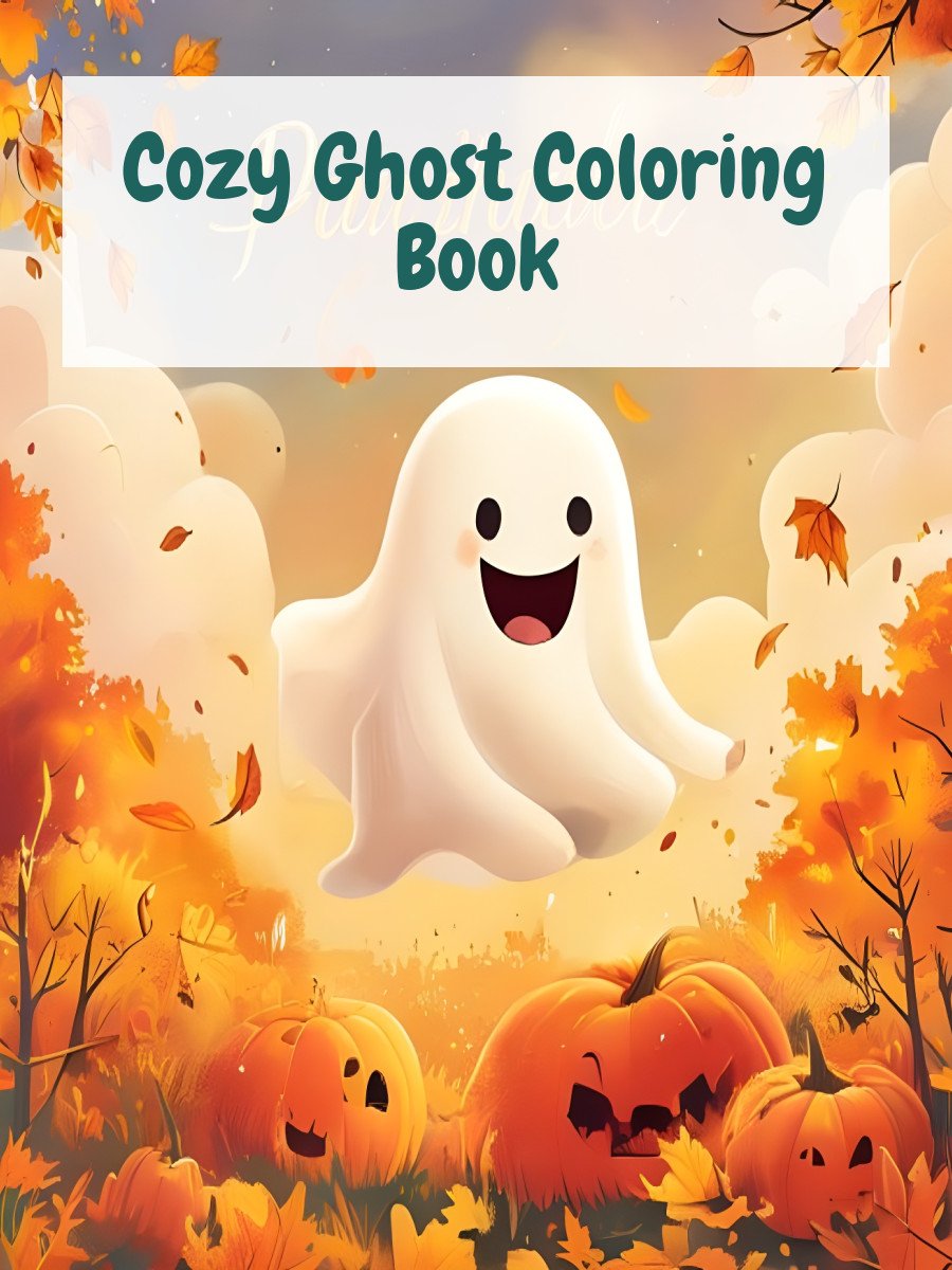 Cozy Ghost Coloring Book